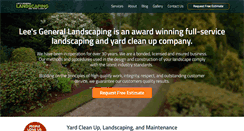 Desktop Screenshot of leesgenerallandscaping.com